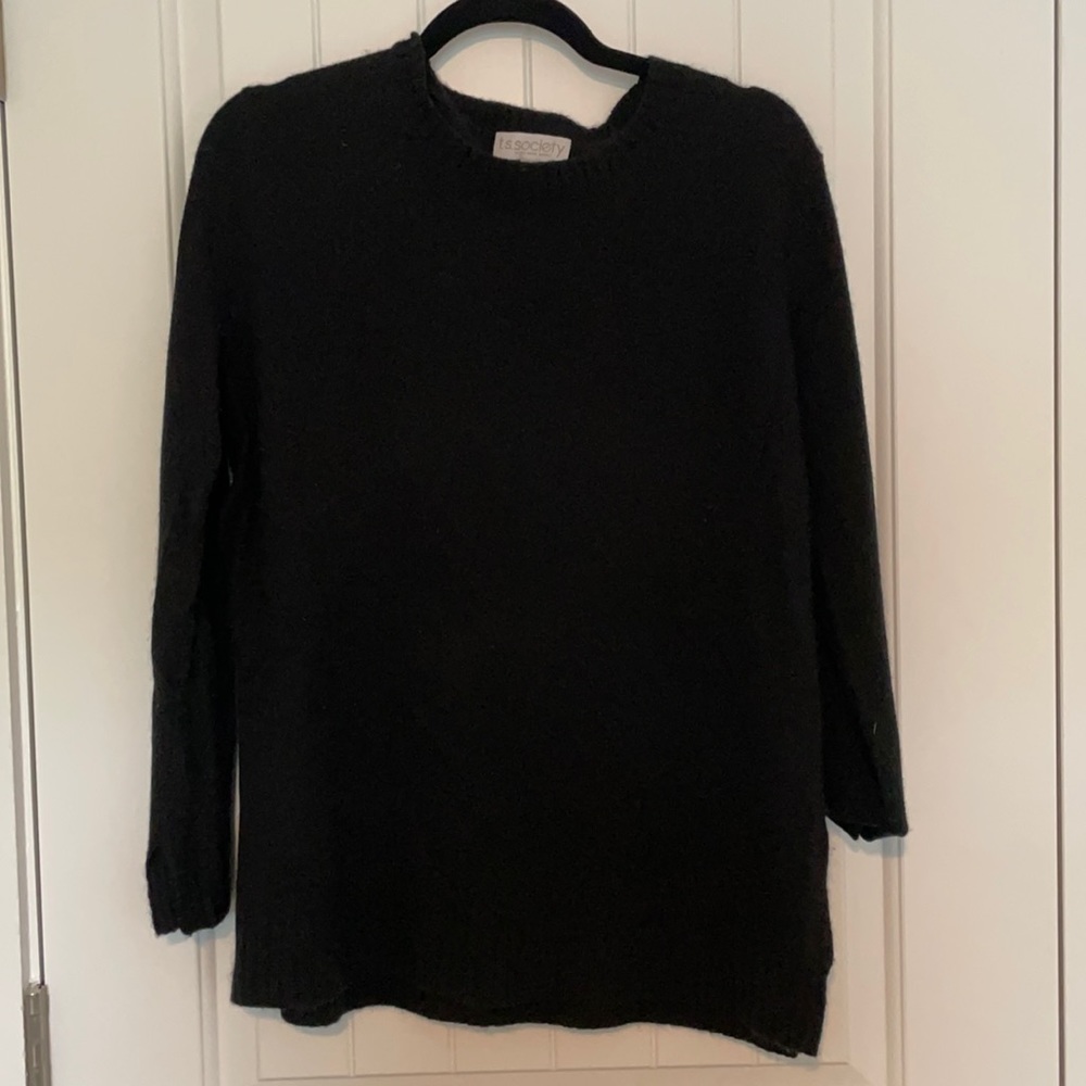 Black Cashmere Blend Sweater